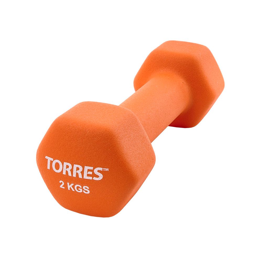 Гантель TORRES PL55012, вес 2 кг, 1 шт