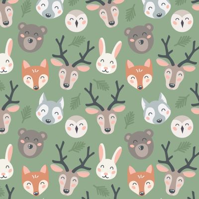 Мордочки лесных животных