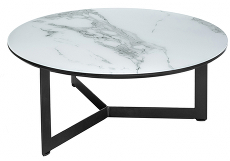 Журнальный стол Woodville Роб D-700 белый мрамор