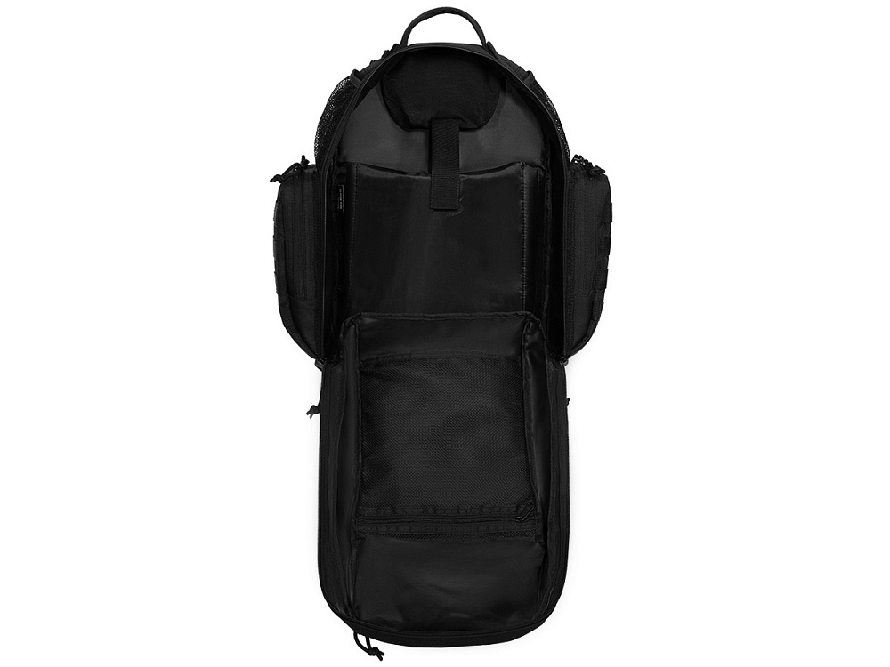 Рюкзак ShotTime городской/тактический Tactical 36л, ПВХ 600D, MOLLE, боковые термо карманы 45х39х20 см, чёрный, 1010г ST-BP-230 07-BK