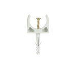 Крепеж-клипса для трубы 25 мм дюбель с винтом 5 шт ДКС