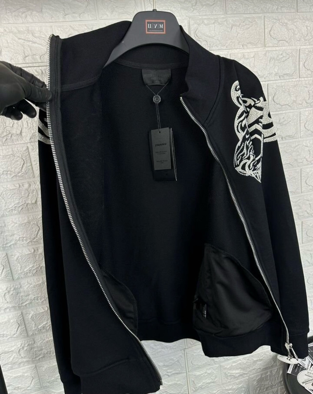 Кофта на молнии Plein Tigers Crystall премиум