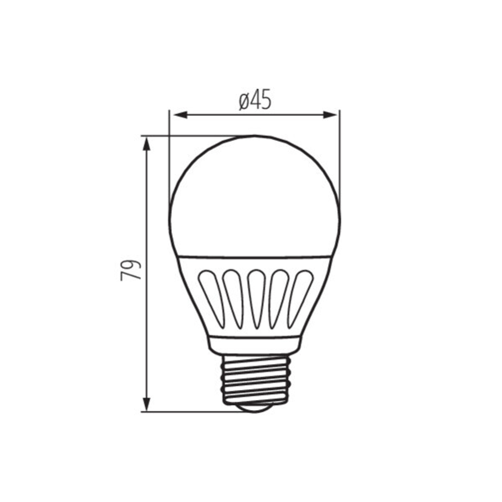 Светодиодная лампа шарик e27 KANLUX BILO 5W T SMD WW