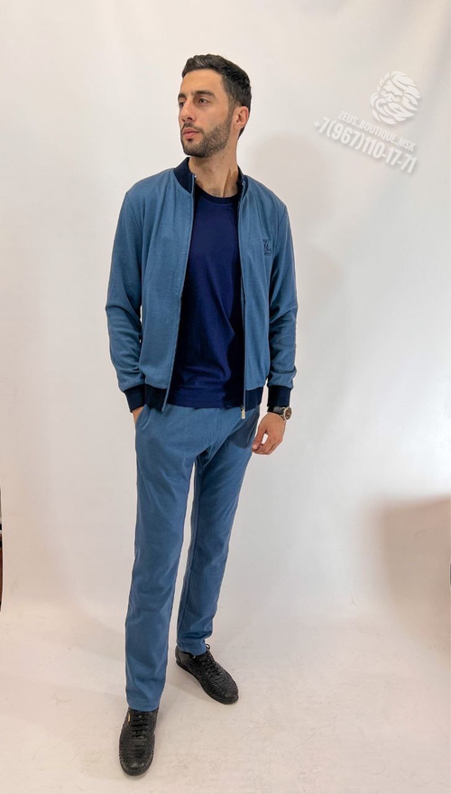 Спортивный костюм Zilli со вставками кожи крокодила