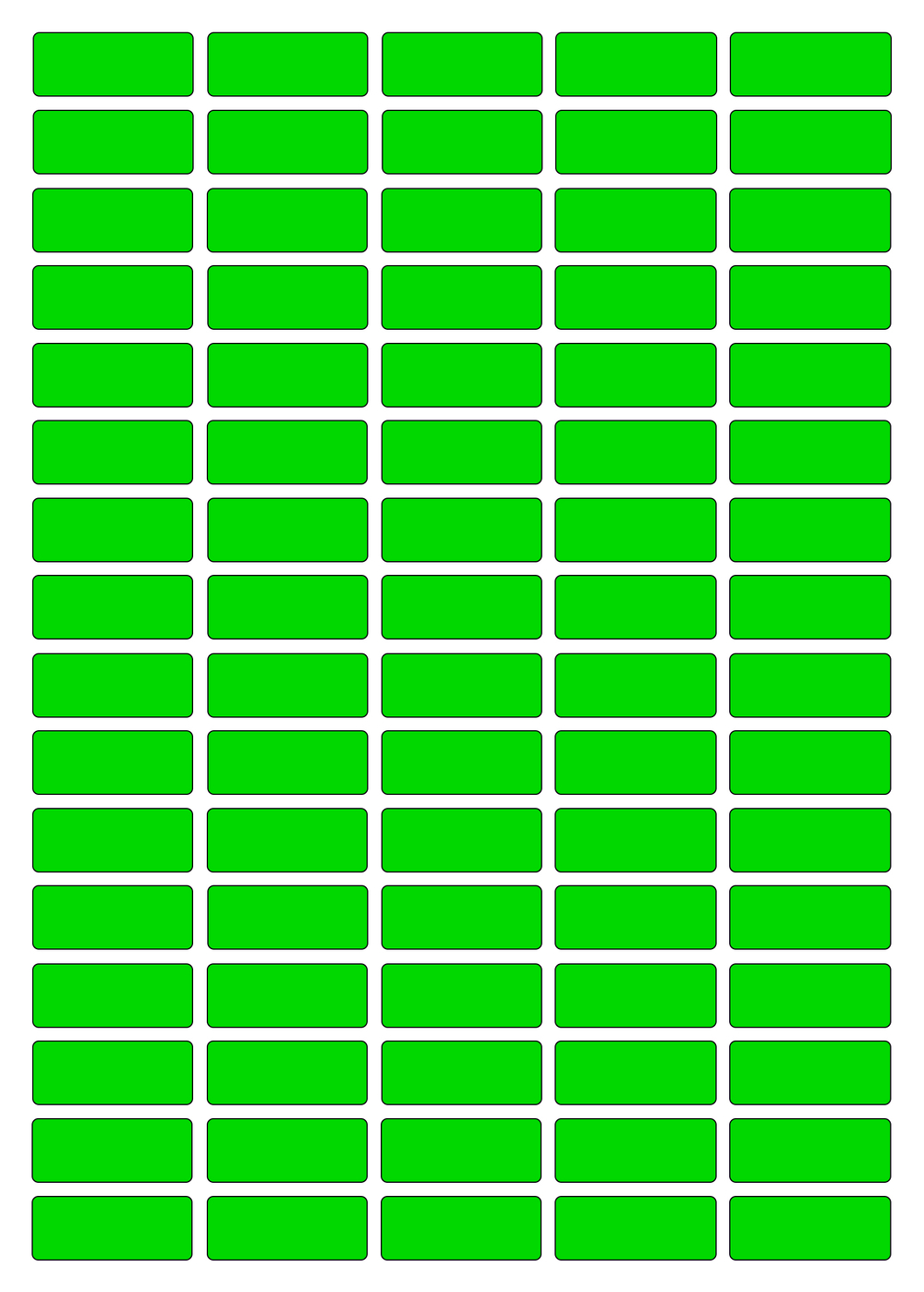 Виниловые наклейки для маркировки Policomprint М8, 25х10 мм. 80 шт.