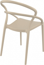 Кресло пластиковое Siesta Contract Pia, бежевый