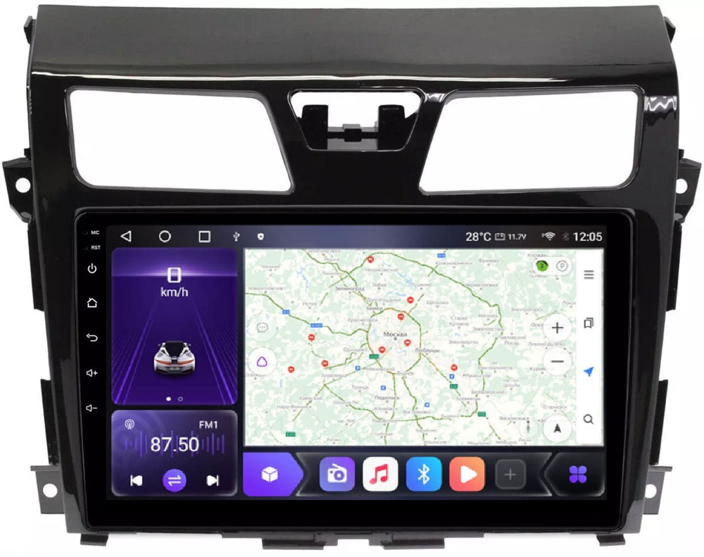 Магнитола для Nissan Teana L33 2014-2016 - Carmedia OL-1665 QLed, Android 12, TS10, CarPlay, 4G SIM-слот