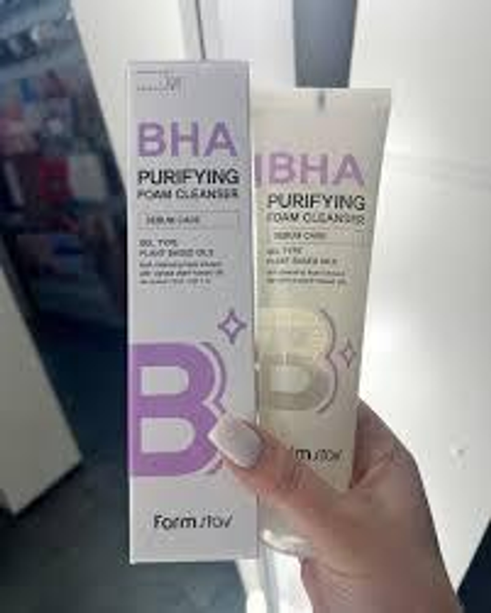 очищающая пенка для умывания FarmStay BHA Purifying Foam Cleanser.