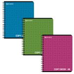 Тетрадь А5, 48 л., BRAUBERG ЭКО, гребень, клетка, обложка картон, МОНОХРОМ 2, 402046, 3шт