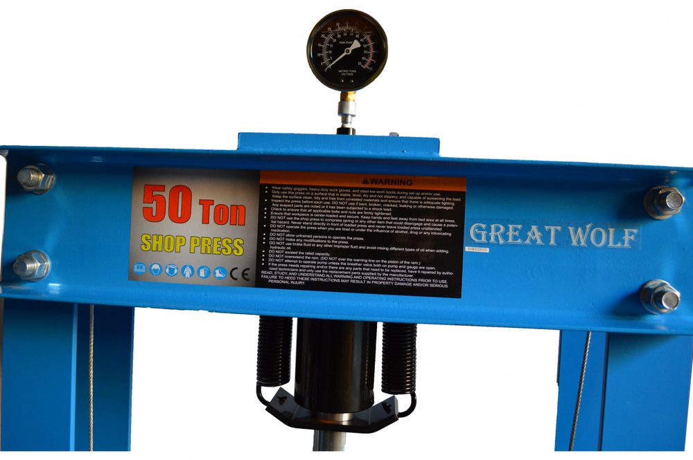 Пресс гидравлический напольный 50т GW-0950 Great Wolf