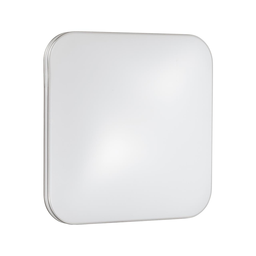 3020/DL TAN SN 213 Светильник пластик/хром LED 48Вт 3000-6300K 435х435 IP43 пульт ДУ/ LampSmart LONA