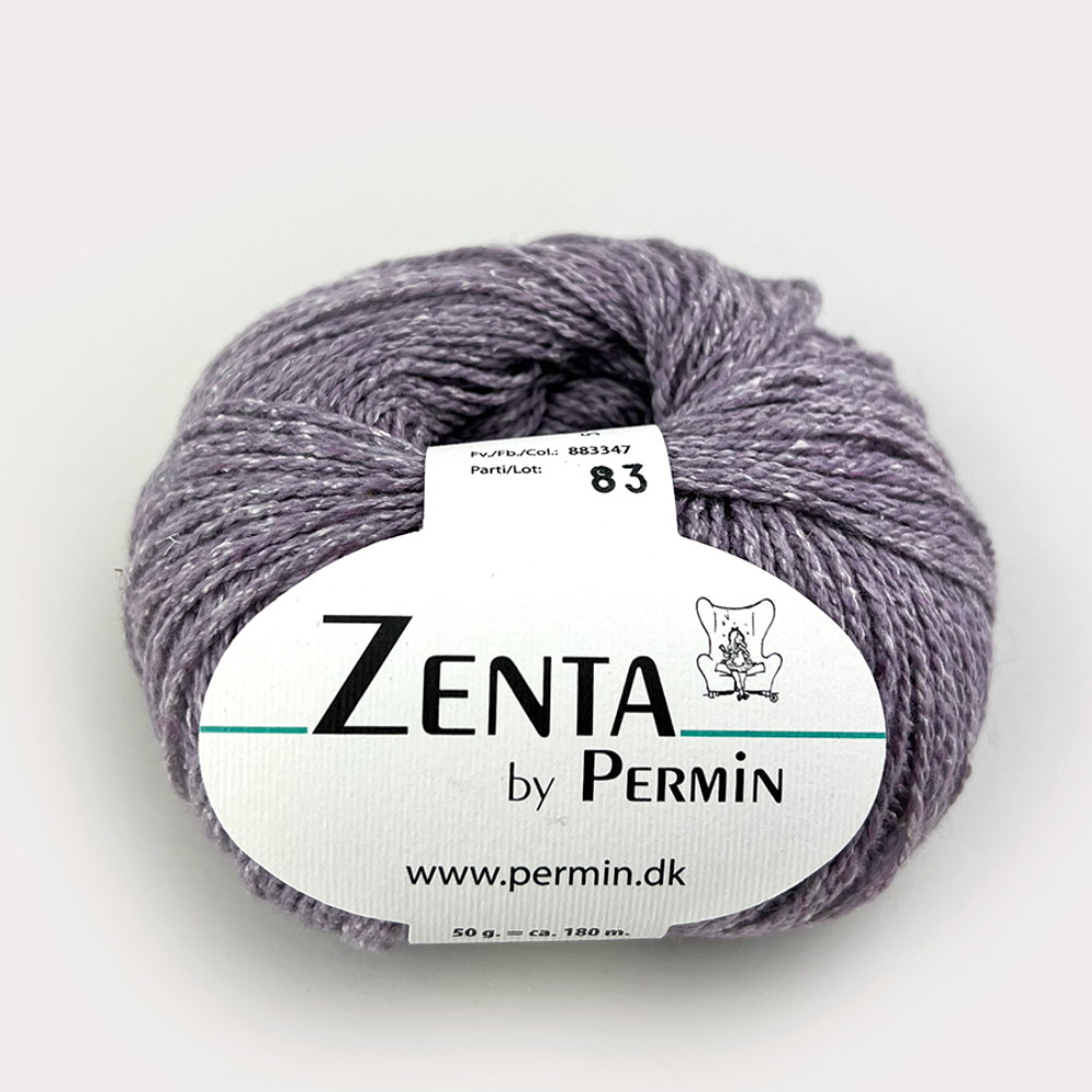 Пряжа для вязания Zenta 883347, 50% шерсть, 30% шелк, 20% нейлон (50г 180м Дания)