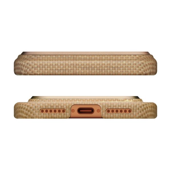 Чехол Pitaka Edge Case для iPhone 17 Pro, Золотой блик | Golden Glint