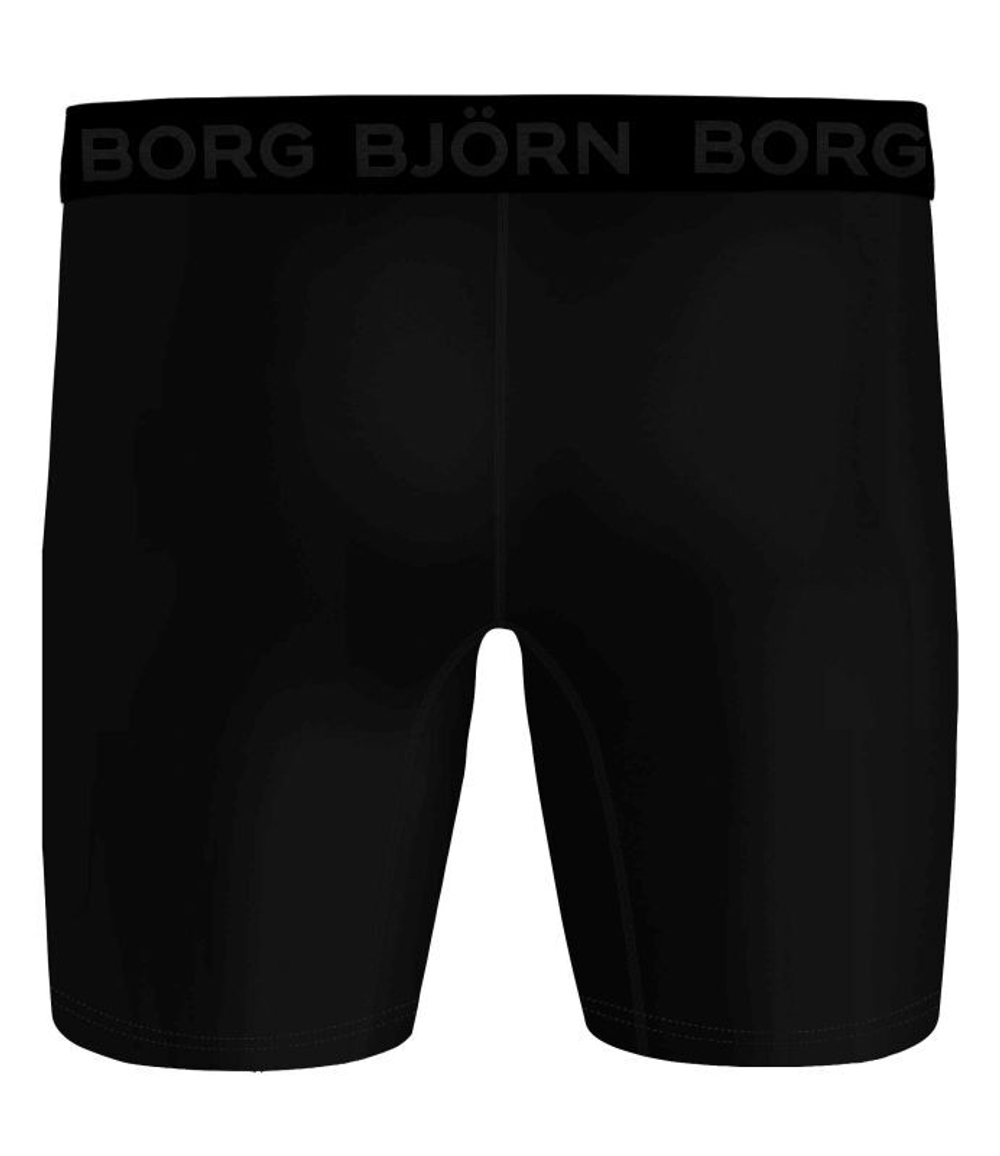 Мужские спортивные боксеры Björn Borg Performance Boxer Long Leg 2P - black
