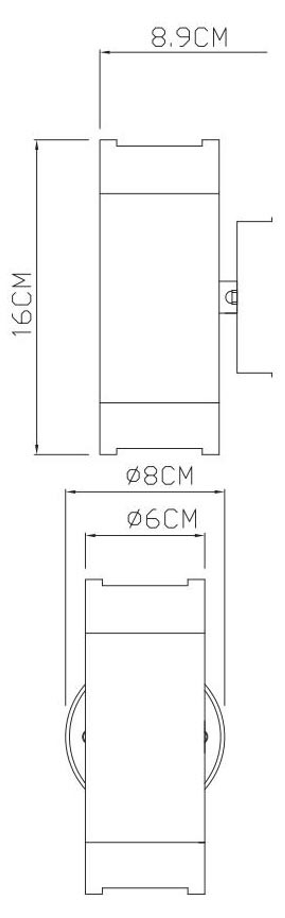 Уличный настенный светильник Arte Lamp A3503AL-2WH