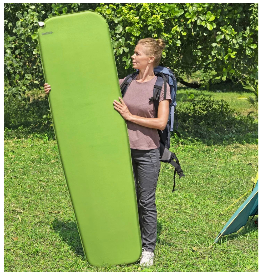 Коврик туристический самонадувающийся 183x51x2,5 см до 150кг, Bestway 69620