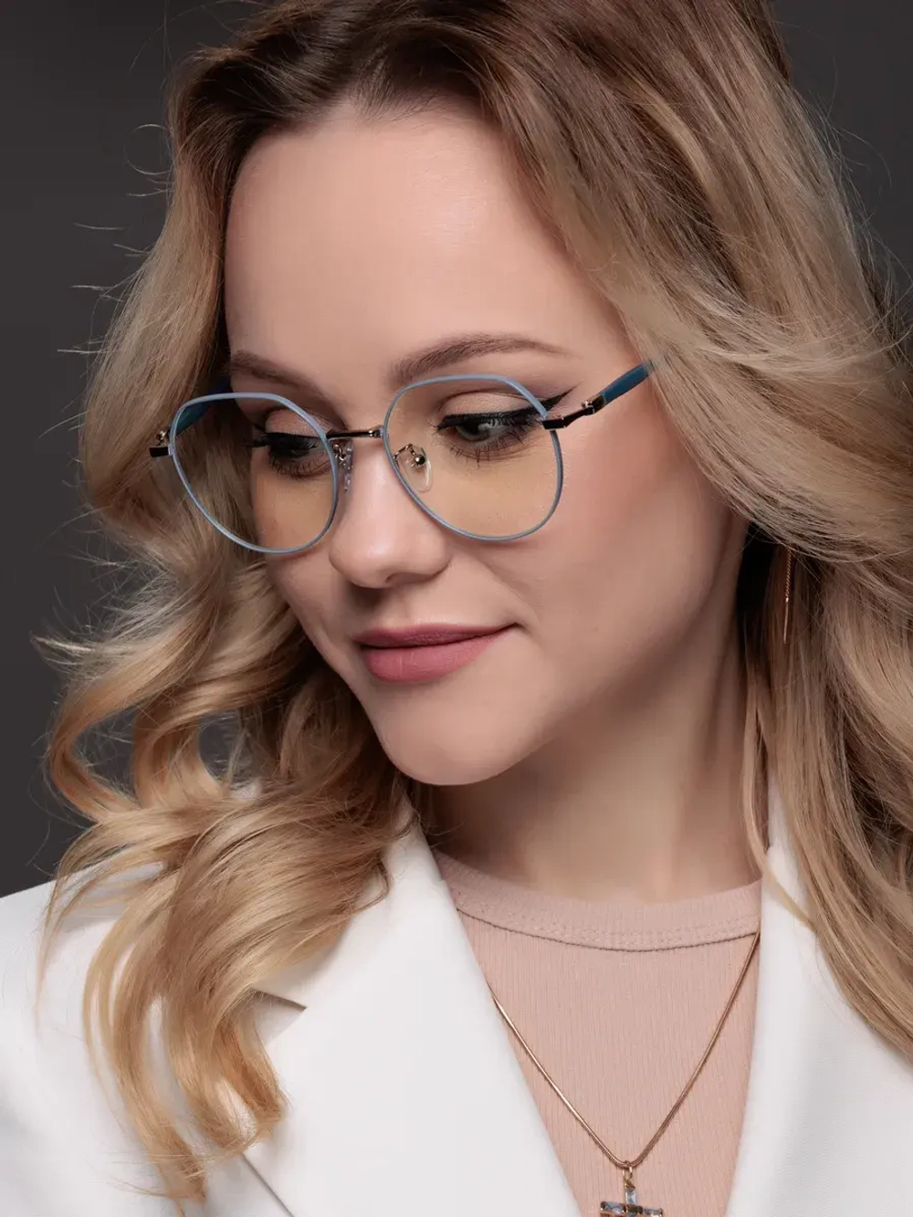 Очки для компьютера имиджевые защитные прозрачные нулевки