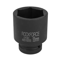 Головка ударная глубокая 55мм 1''6гр RockForce##Rock FORCE RF-48510055