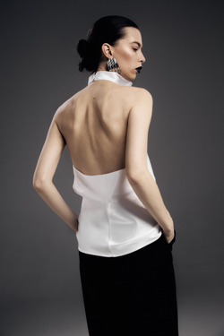 Топ халтер, молоко