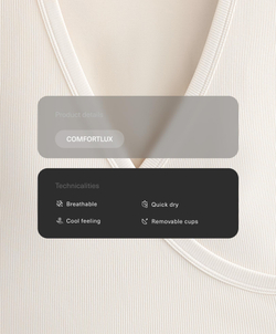 Oysho Топ Comfortlux с перекрестными деталями и длинными рукавами, экрю