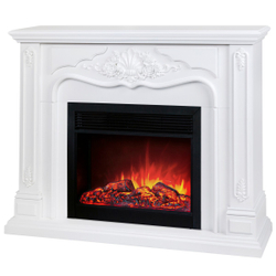 Электрокамин RealFlame Victoria 26 WT белый с очагом Moonblaze