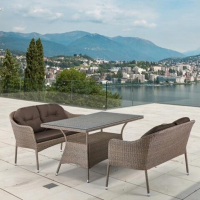 Набор садовой мебели T198B/S54B-W56 Light brown