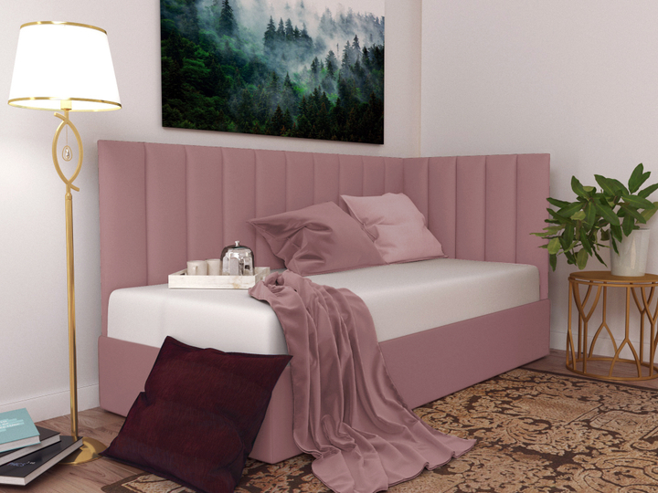 Мягкая кровать с настилом Тахта Лайн, 90х200