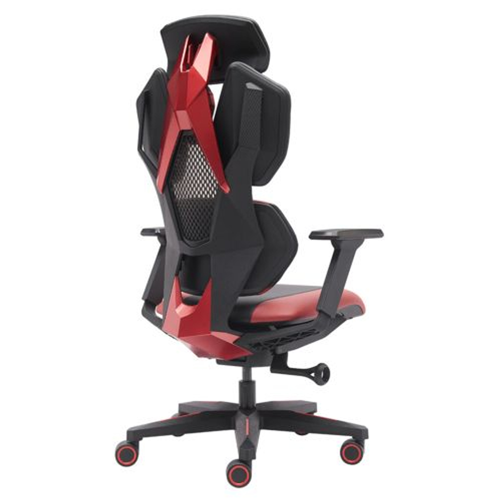 Игровое кресло Everprof Tiger, Экокожа, Красный/черный