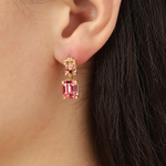 Серьги-трансформеры 2-in-1 Dyrberg Kern TETI SG LIGHT ROSE / PEACH 460006