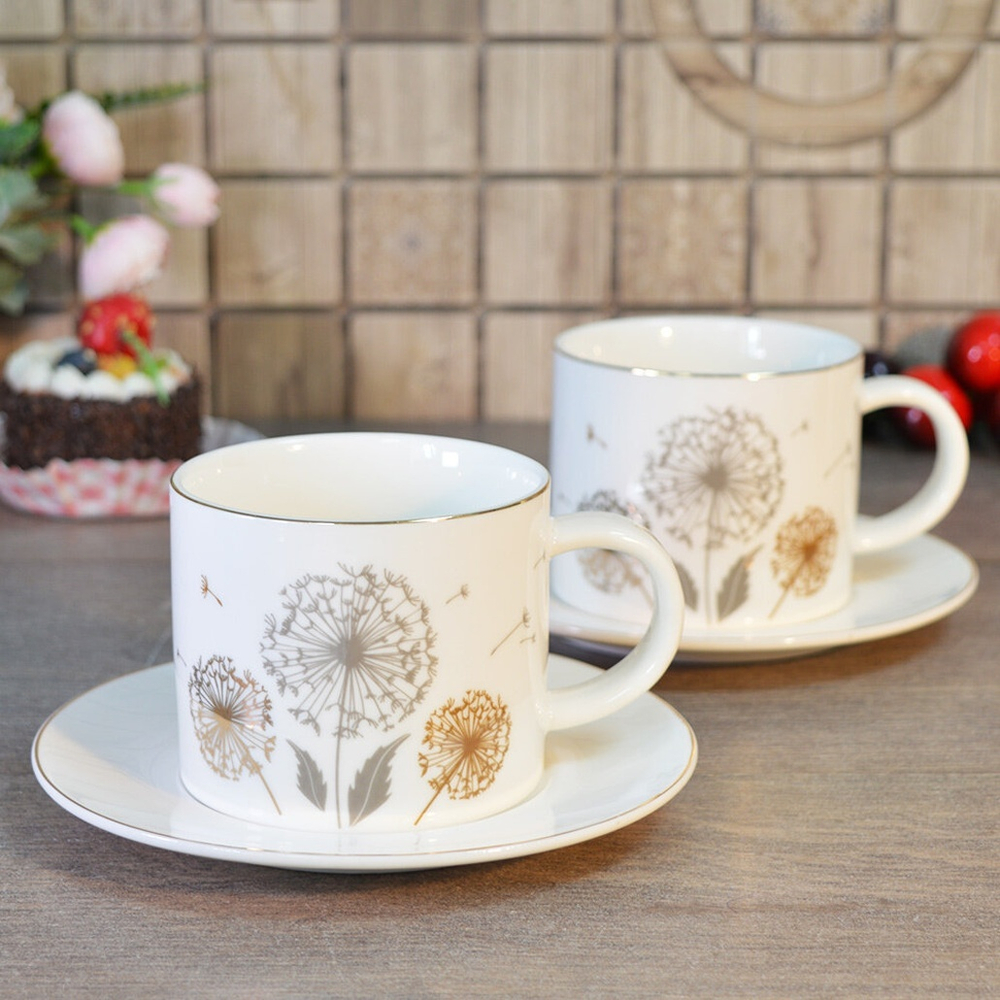 Чайный набор 4 предмета 280мл "Одуванчики" (00113607)