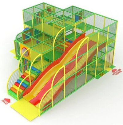 Детский игровой лабиринт «Активити 3 горки» (8,3*9,65*4.1 м)