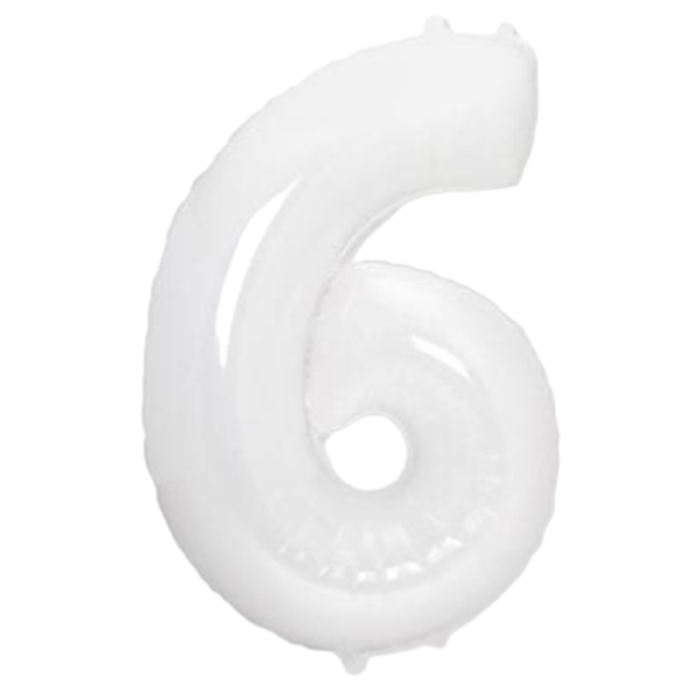 Цифра «6» белая