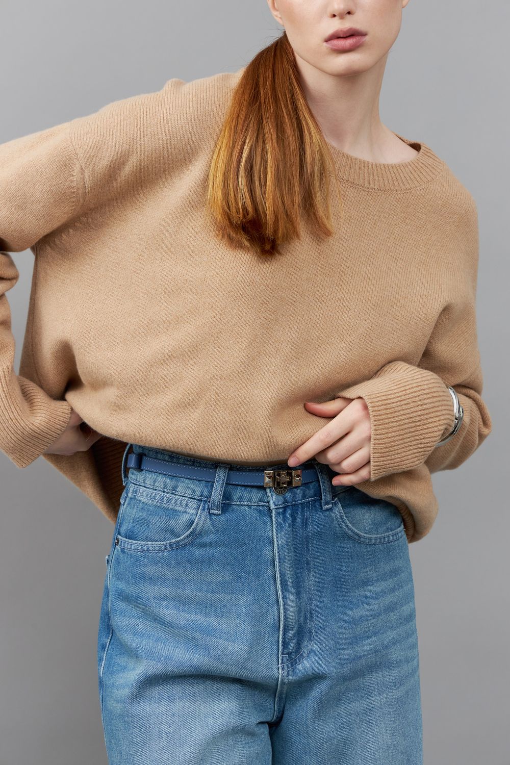 ТОНКИЙ РЕМЕНЬ С ЗАМОЧКОМ DENIM