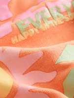 Толстовка и шорты-велосипедки в комплекте для девочки Next AD3-950, Оранжевый, Розовый