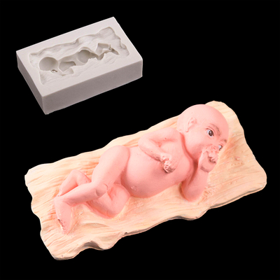 Силиконовый молд  "Малыш на пеленке" 73,5 мм, Caramella