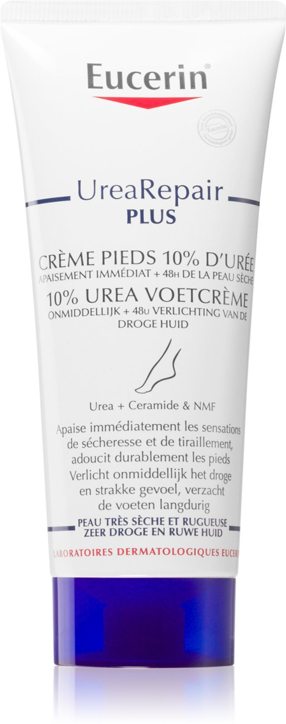 Eucerin UreaRepair PLUS - крем для ног для очень сухой кожи /  10% Urea 100  ml  / GTIN 4005800162206