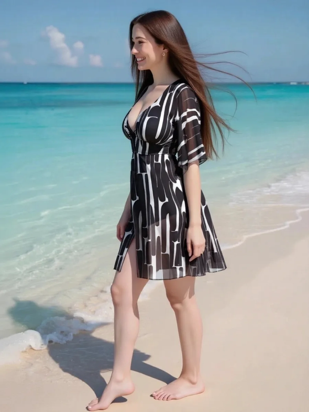 Купальник-платье слитный большой размер