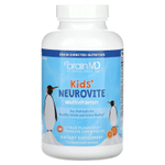 BrainMD, Kids', Neurovite, мультивитаминный комплекс, со вкусом цитрусовых, 120 жевательных таблеток в виде пингвина