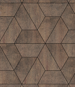 Тротуарная плитка ВЫБОР, форма Трапеция, h=60мм