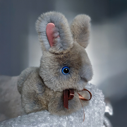 Кролик Тоша маленький (дымчатый)