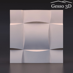 Гипсовая 3D панель Квадрат выпуклый