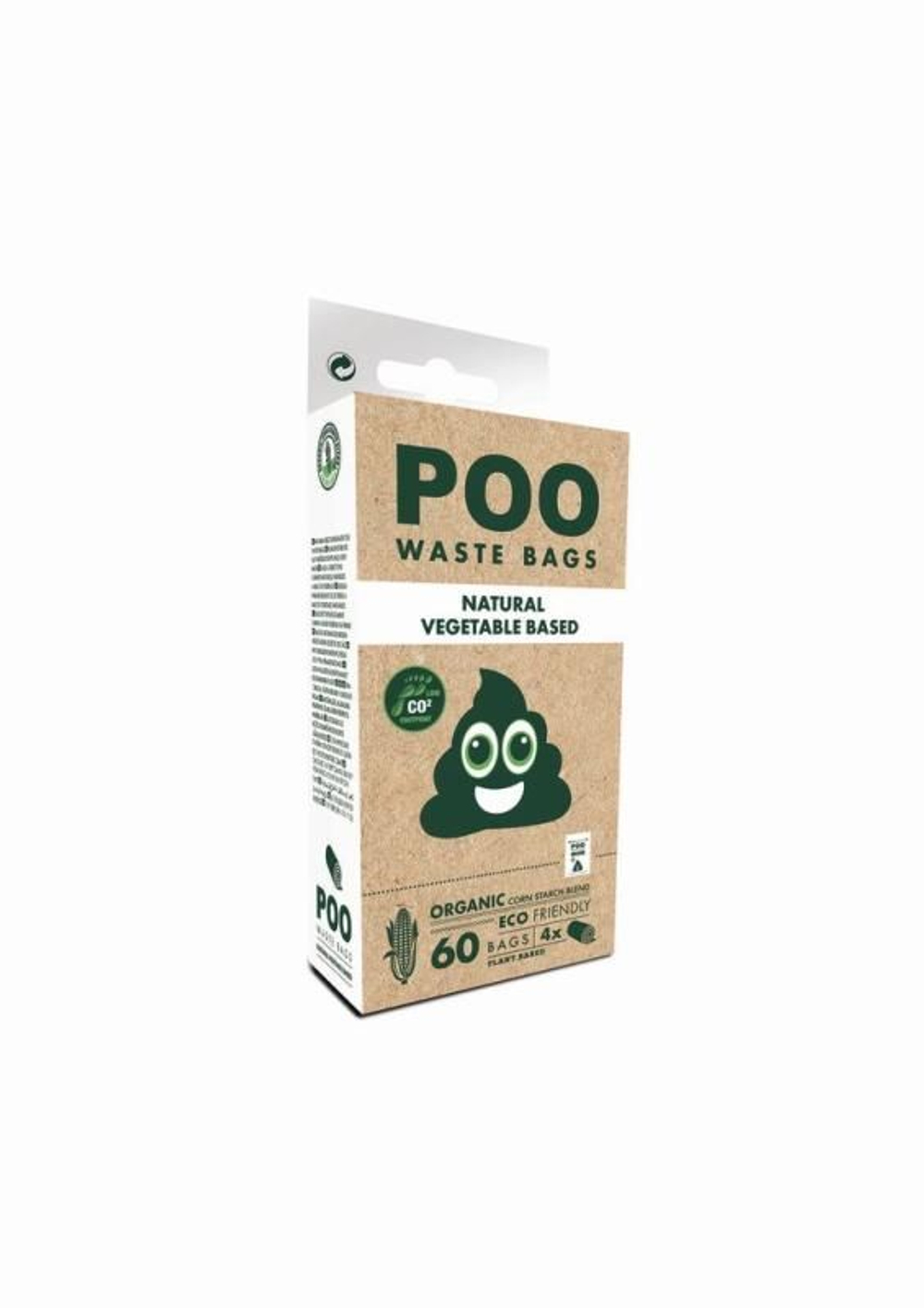 M-PETS Пакеты гигиенические для выгула собак ЭКО без запаха, 60 шт