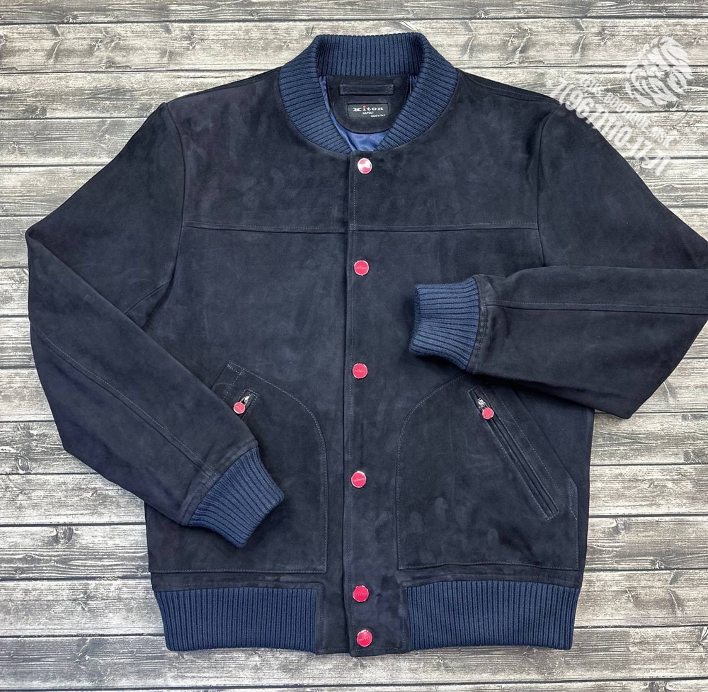 Кожаный бомбер Kiton