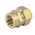 Муфта латунь 15Aх1/2" обжим/ВР для газоснабжения STAHLMANN SSFG1501/2BGZ