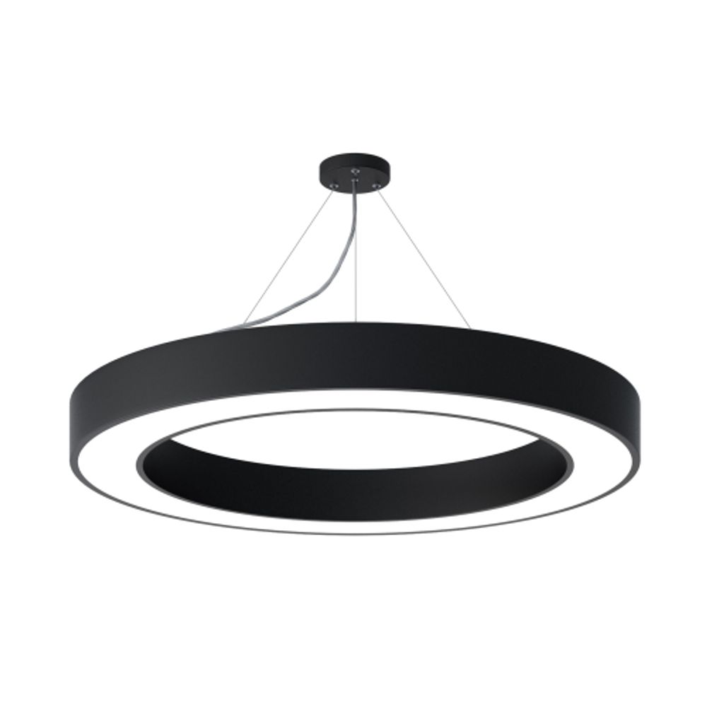 Светильник LED ЭРА Geometria SPO-134-B-40K-056 Ring 56Вт 4000К 4200Лм IP40 800*800*80 черный подвесной | Декоративные светильники Geometria