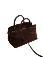 Сумка Manu Atelier Le Cambon 25 Deep Brown Suede