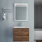 Тумба под раковину Vincea Gio 600 подвесная, 2 выкатных ящика soft-close, C.Oak