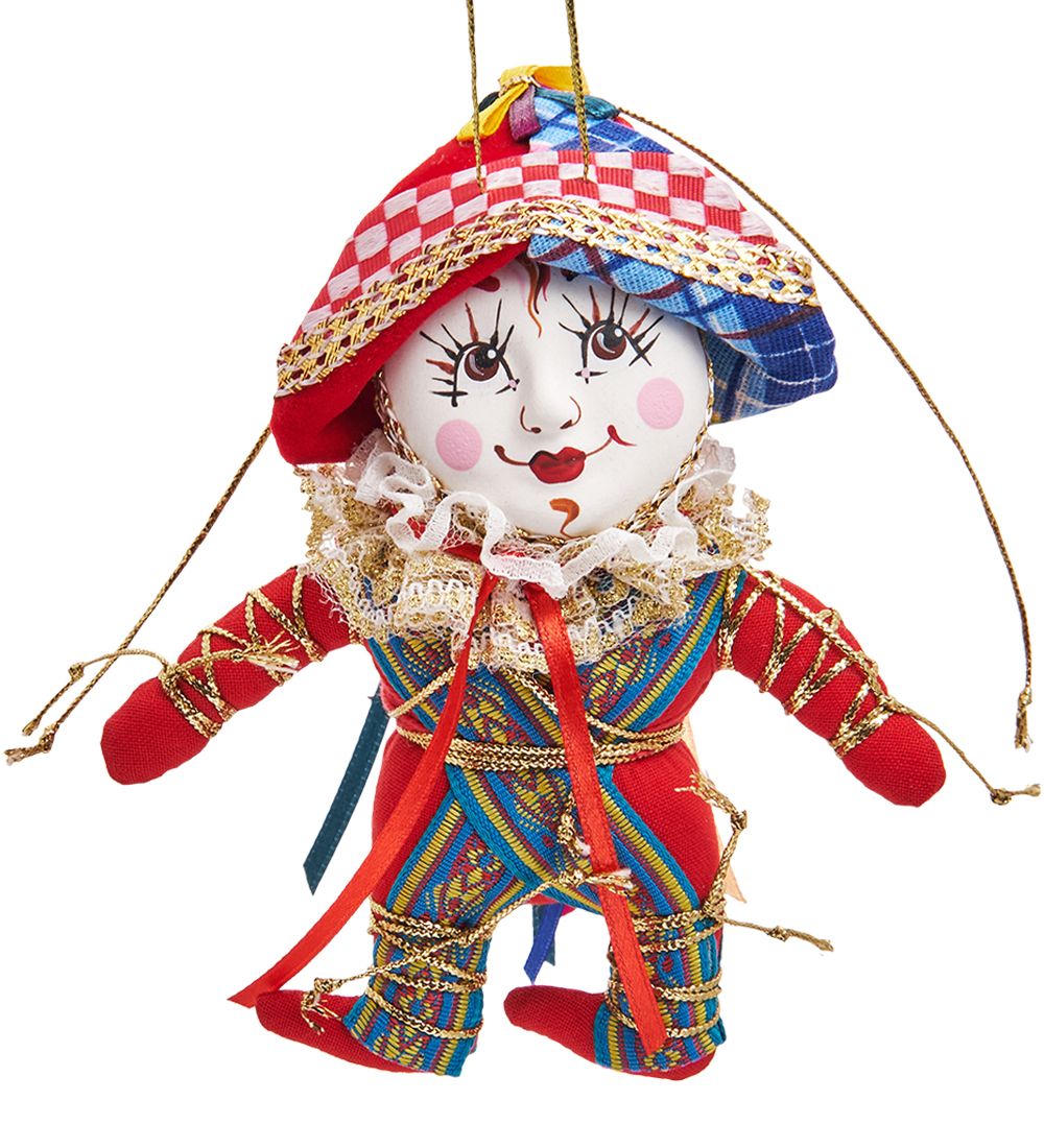 РусКукла RK-452/2 Кукла подвесная «Пульчинелла»