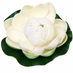 Растение водоплавающее «Кувшинка Розитта» d-10см белая