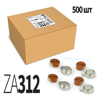 Элемент питания Perfeo ZA-312 Box/100 для слуховых аппаратов (комплект 1 шт)